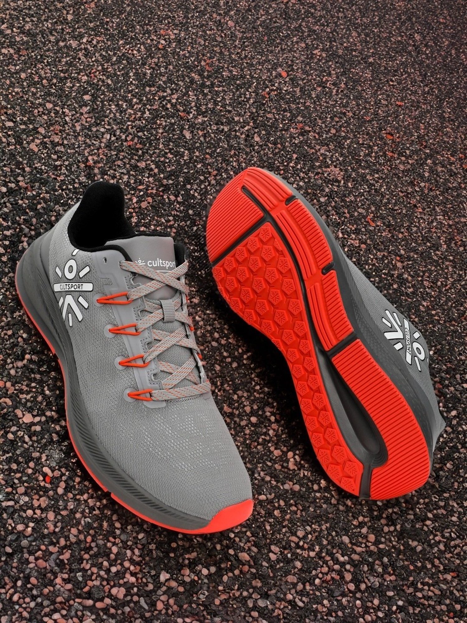Cultsport Men's Firebird Grey Running Shoes