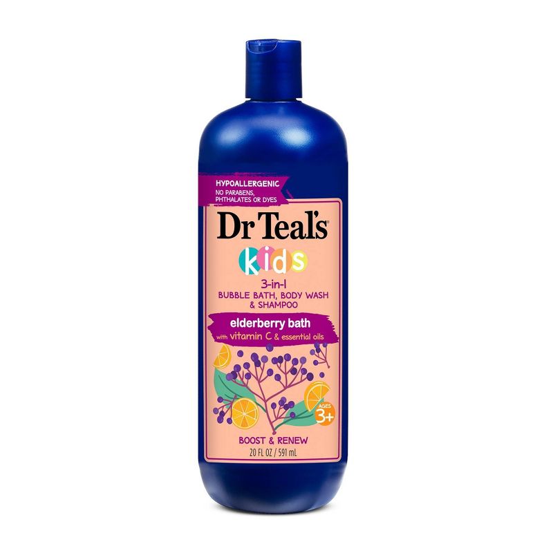 Dr.Teal's Kids Elderberry & Vitamin C 3-in-1 Body Wash - 20oz