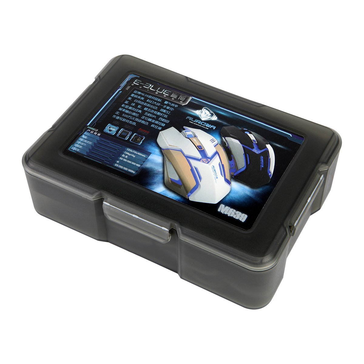 E-3LUE Gaming Mouse with Adjustable DPI,LED USB Optical Ergonomic Wired Computer Mice for Gamer,PC,Mac,Laptop,Macbook,Black