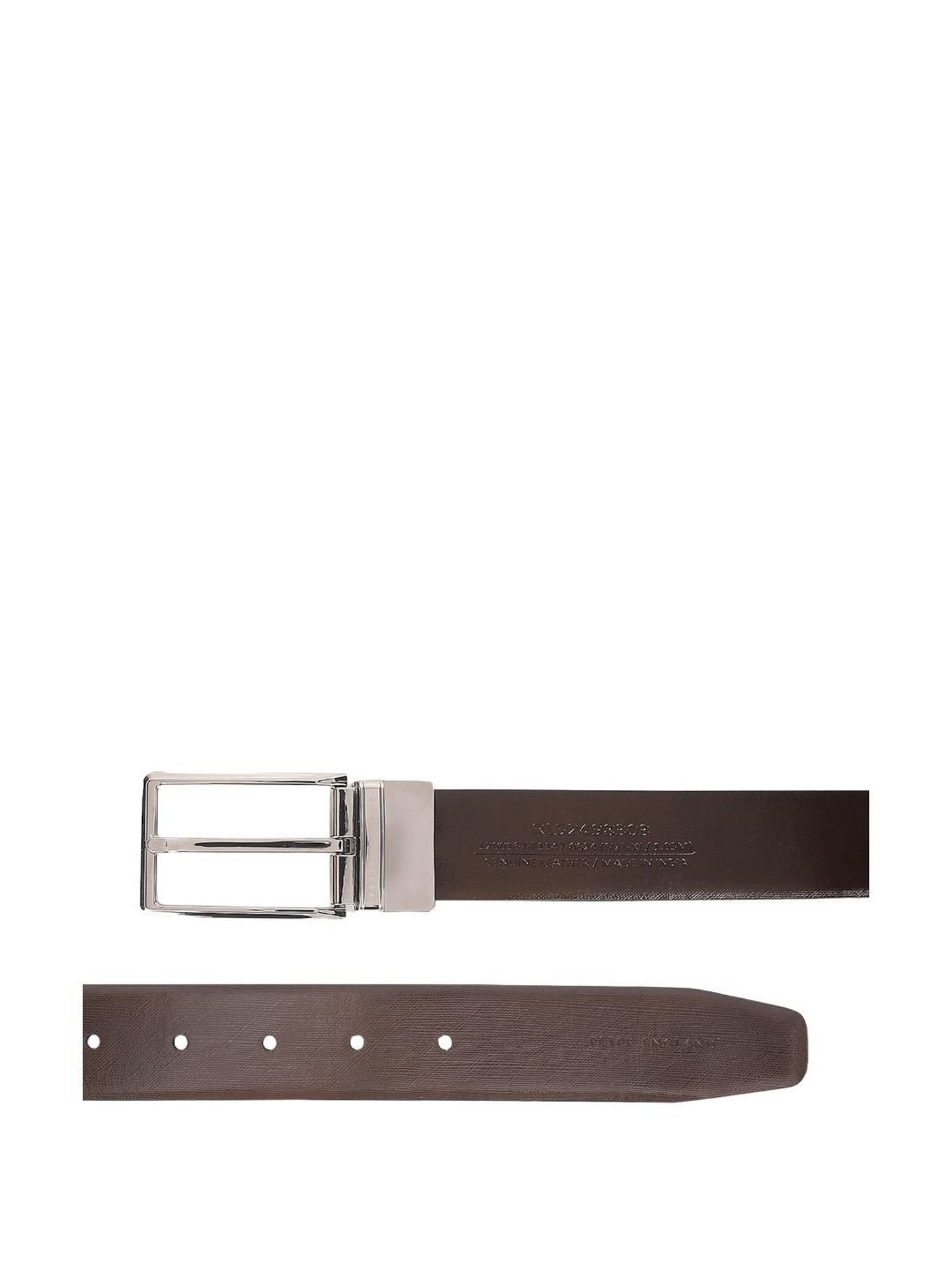 Peter England Black & Brown Leather Reversible Belt For Men