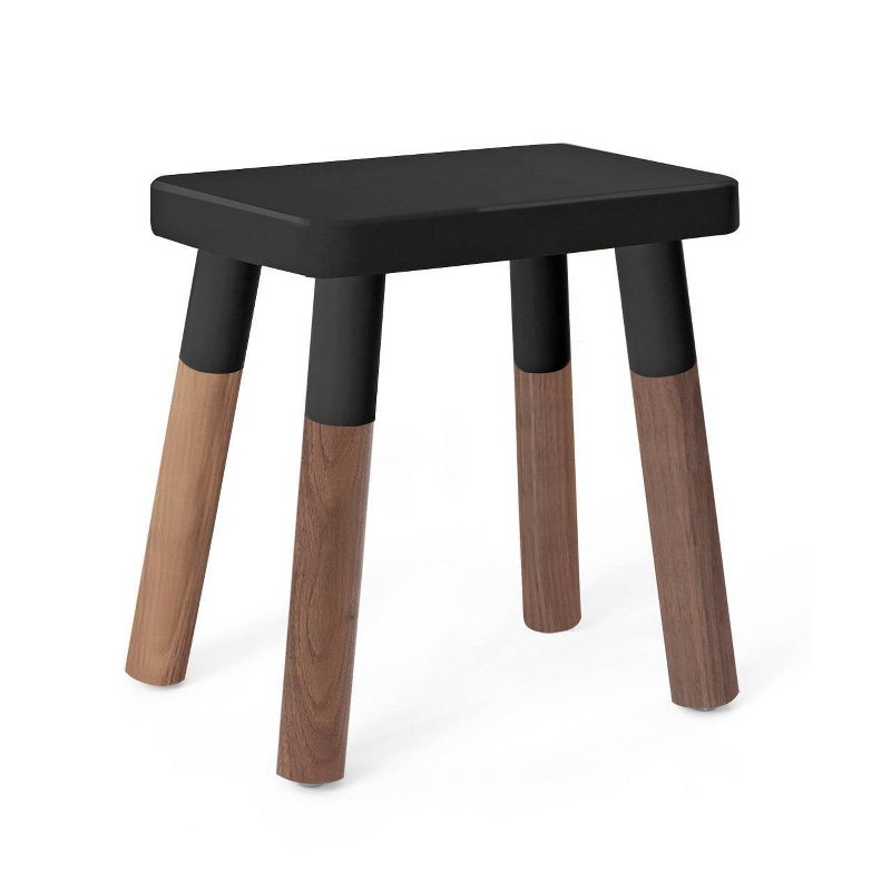 Set of 2 Peewee Wood Veneer Kids' Chairs Walnut/Black - Nico & Yeye