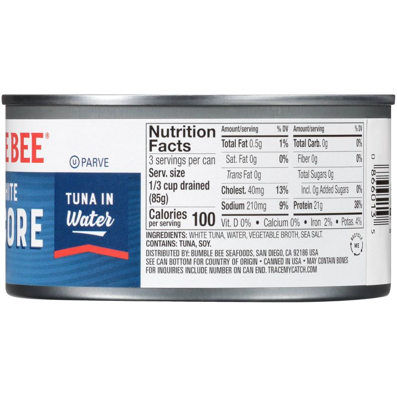 Bumble Bee Solid White Albacore Tuna in Water - 12oz