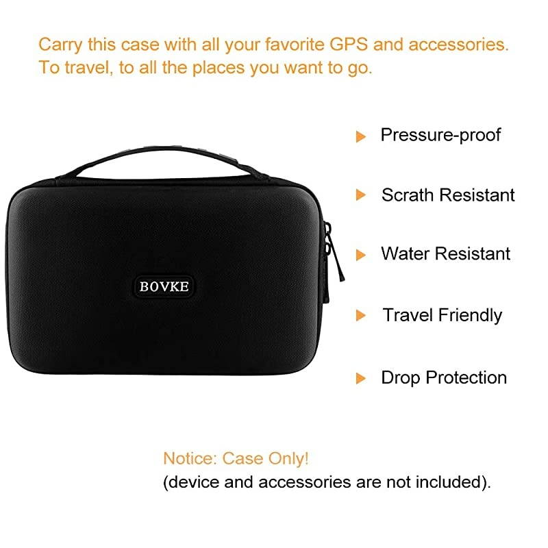 Hard GPS Case for 6 7 Inch Garmin DriveSmart 65 61 LMTS Nuvi 2797LMT GPS Navigator System Extra Space fits Car Charger Portable Friction Mount USB Cable and More Accessories Black