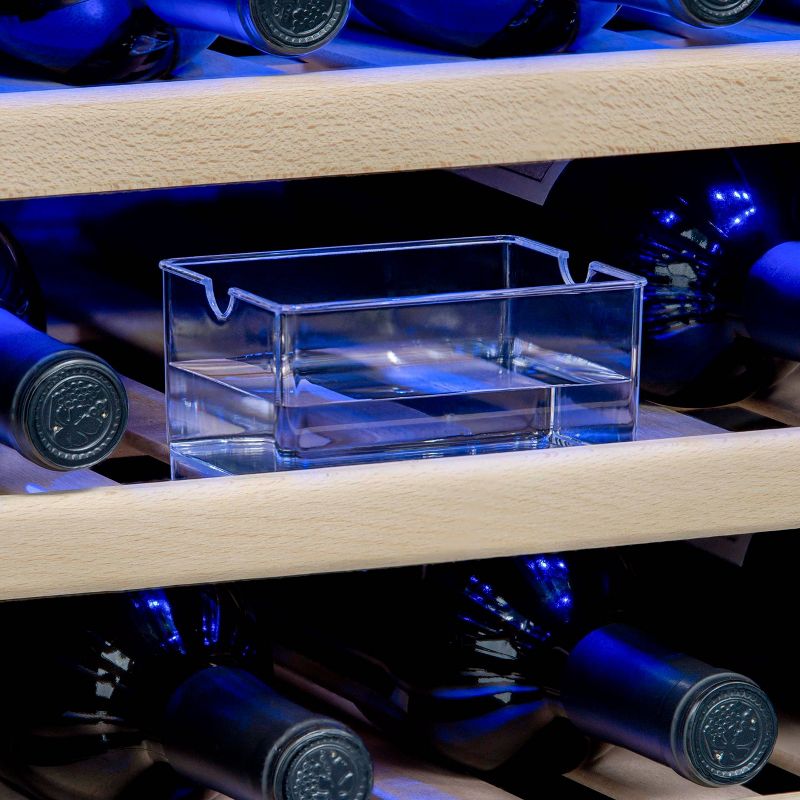 NewAir 46 Bottle Dual Zone Built-In Compressor Wine Cooler - Stainless Steel AWR-460DB