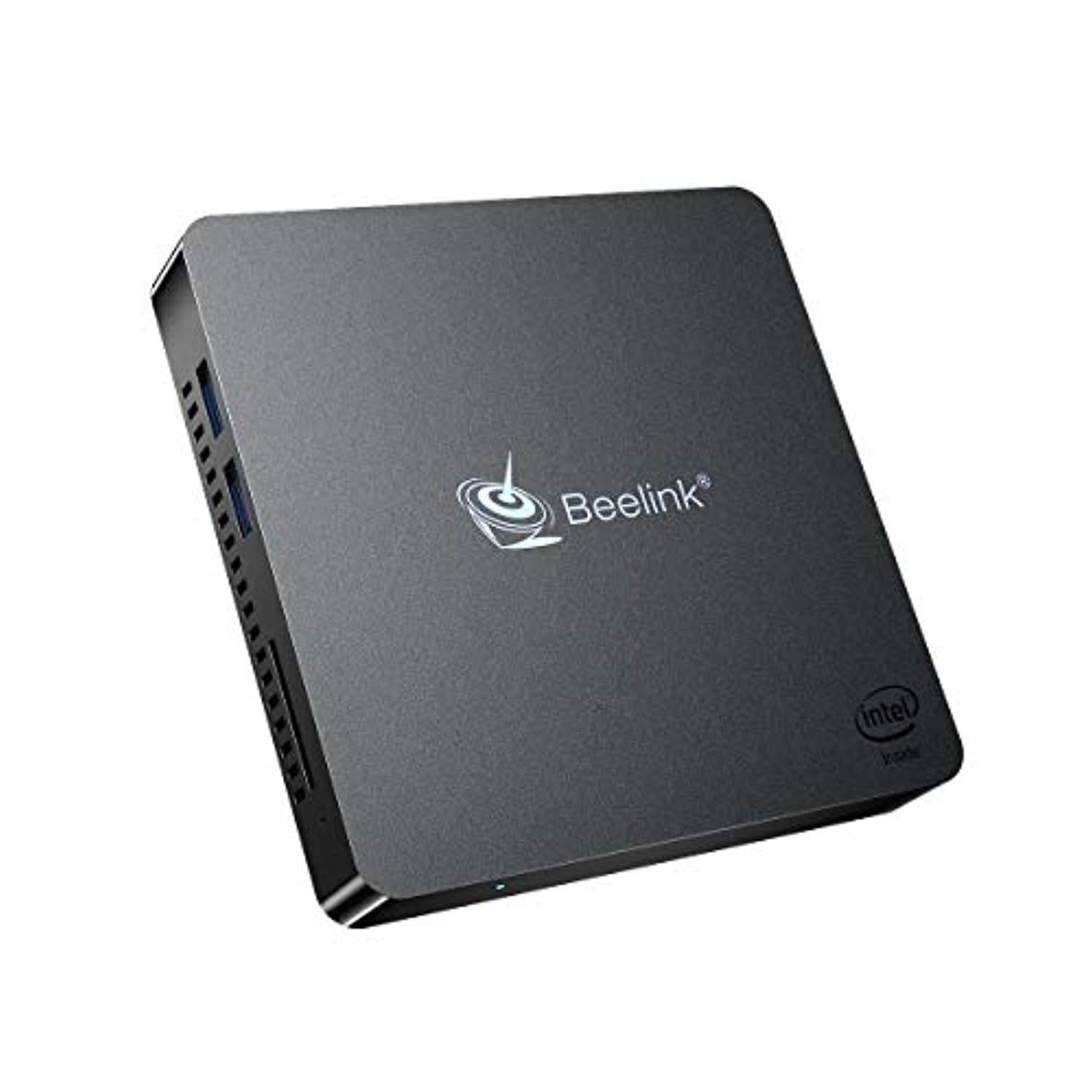 Beelink T34-M Mini PC Windows 10 Pro Quad Core Intel N3450(up to 2.2GHz) Mini Desktop Computer 4K HDMI and VGA DDR4 6GB RAM 128GB SSD, 2.4G/5G WiFi, Gigabit Ethernet, USB 3.0, BT4.0 Support Auto Power