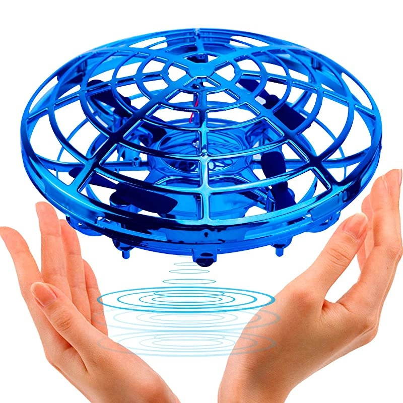 UFO Flying Ball Toys  Motion HandControlled Suspension Helicopter Toy Infrared Induction Interactive Drone Indoor Flyer Toys With 360&deg;Rotating and Flashing LED Lights for Kids Boys Girls