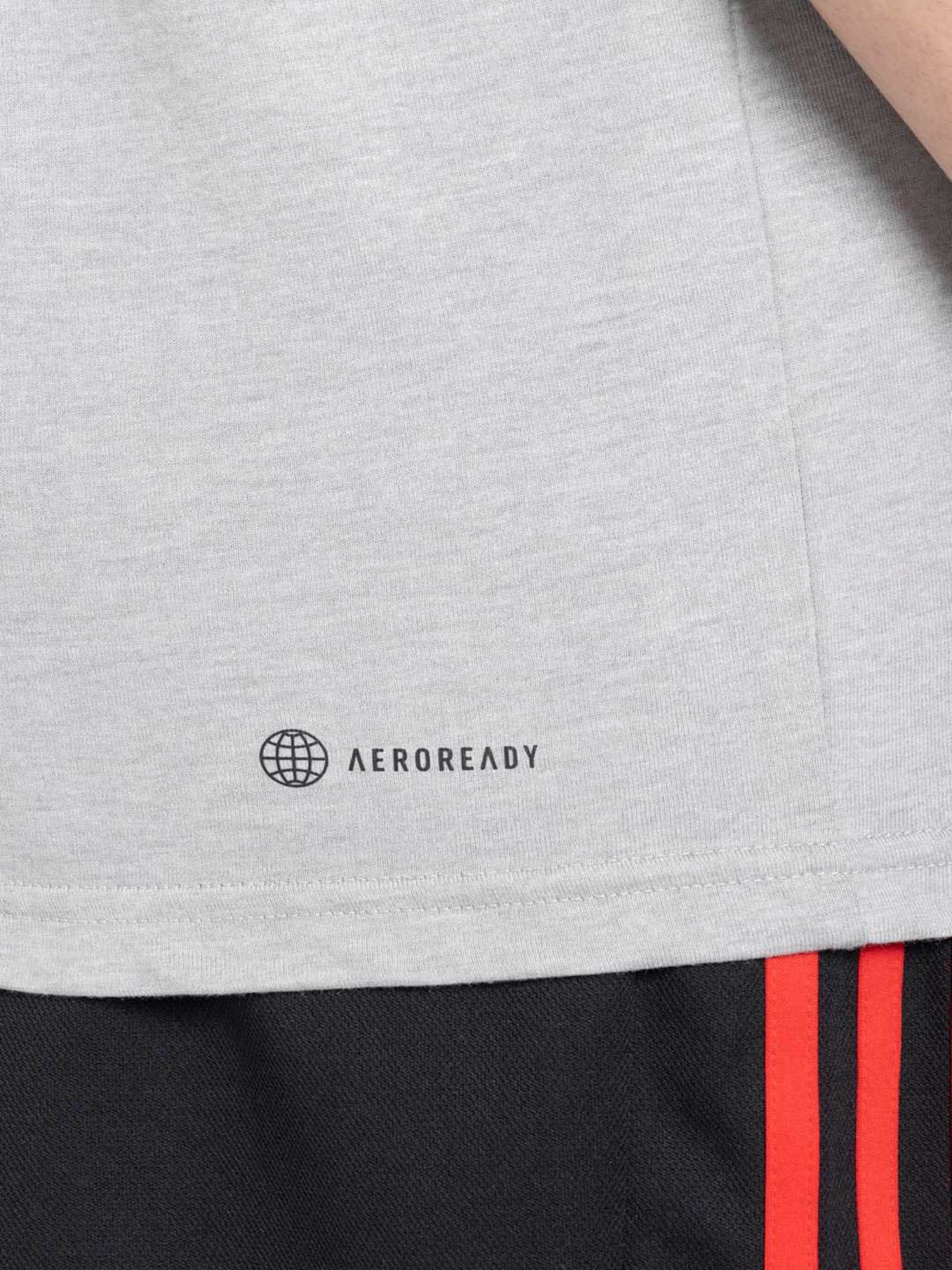 Adidas Sky Grey Regular Fit Sports T-Shirt