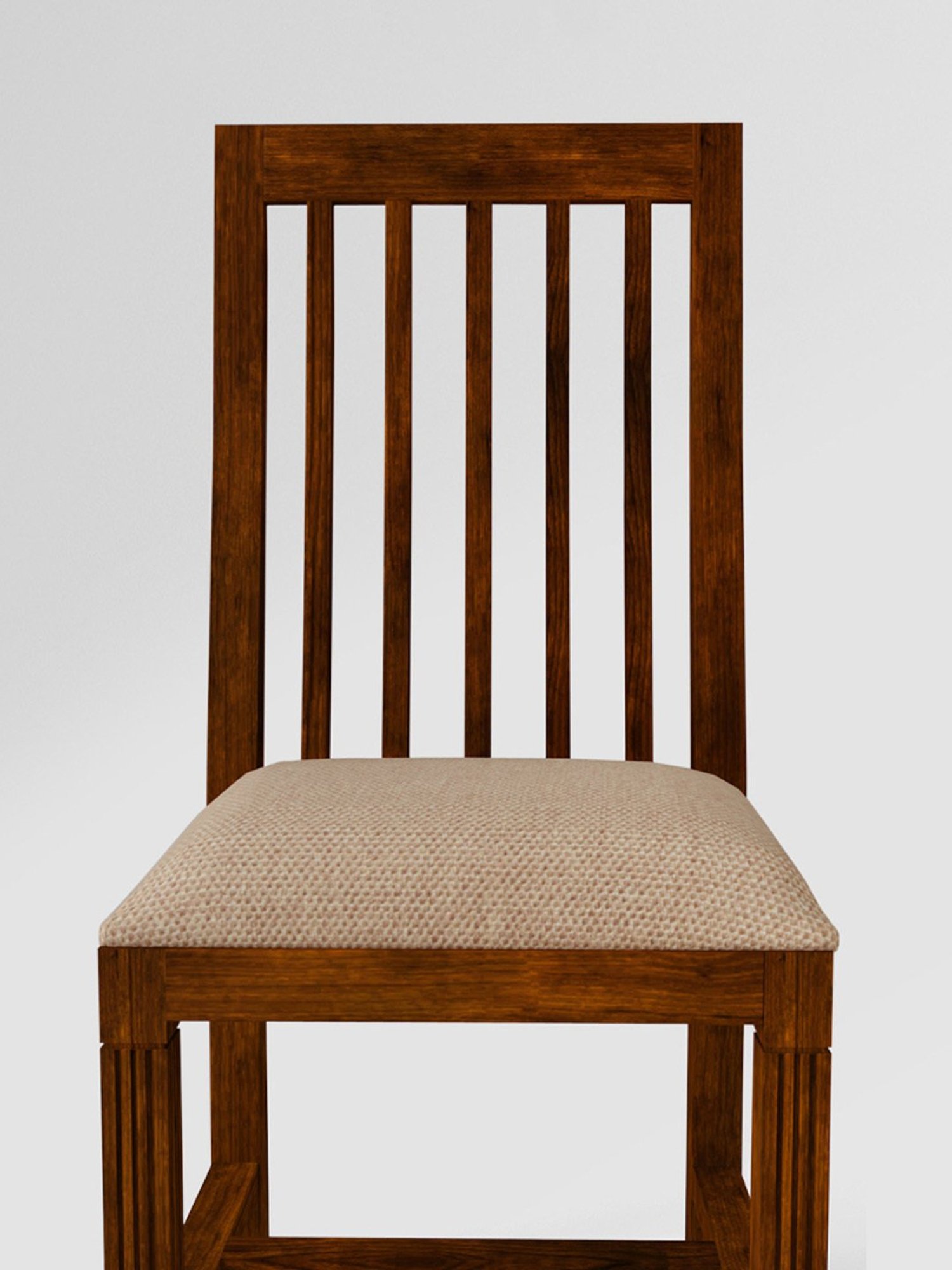 Durian Elanor Modern Brown & Beige Premium Leatherette Dining Chair