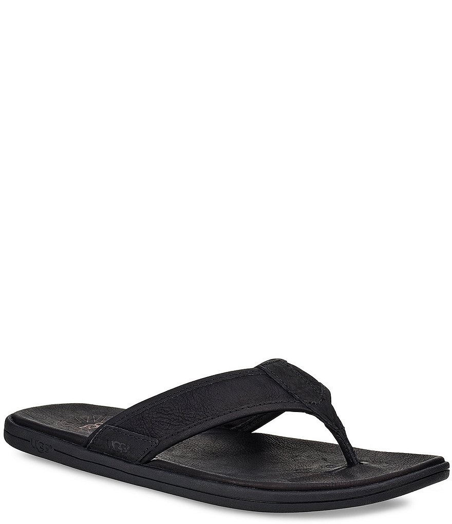 UGG&reg; Men's Seaside Leather Flip Flops