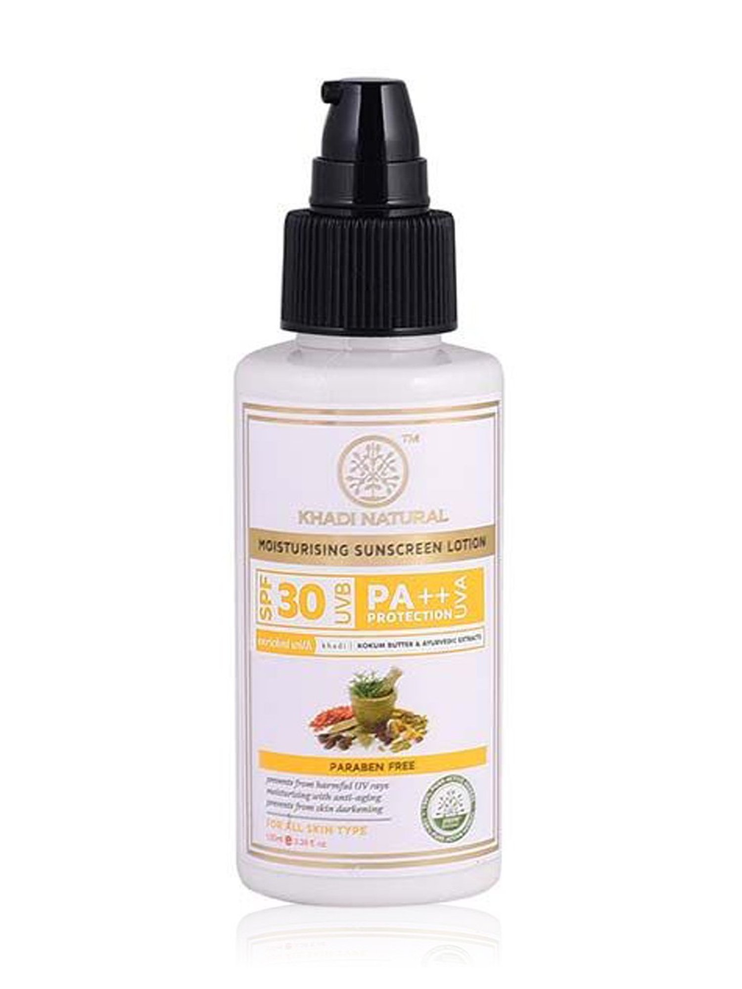 Khadi Natural SPF 30 Sunscreen Moisturising Lotion - 100 ml