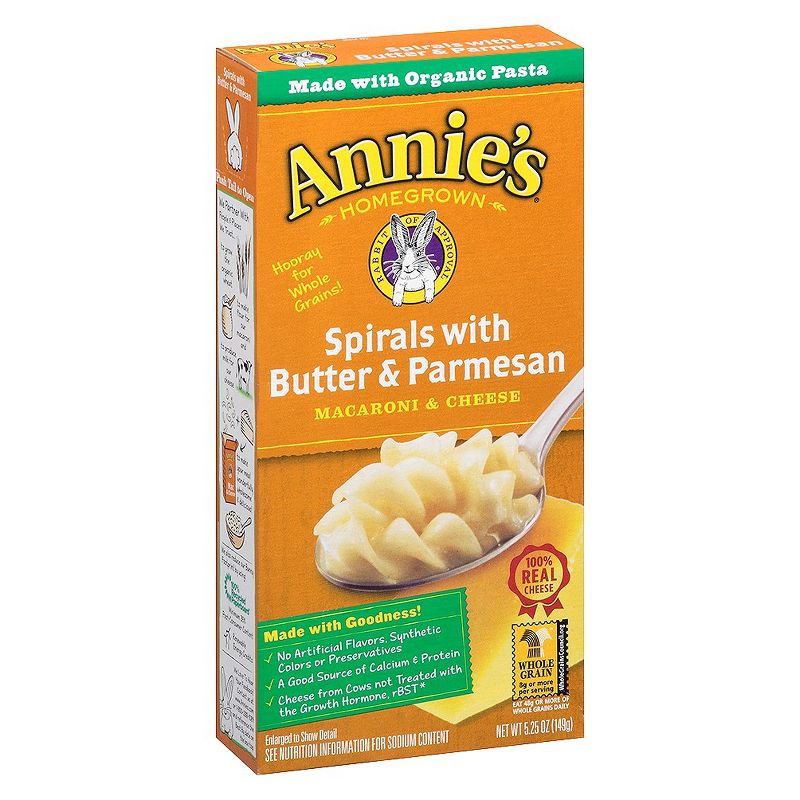 Annie's Spirals with Butter and Parmesan 5.25oz