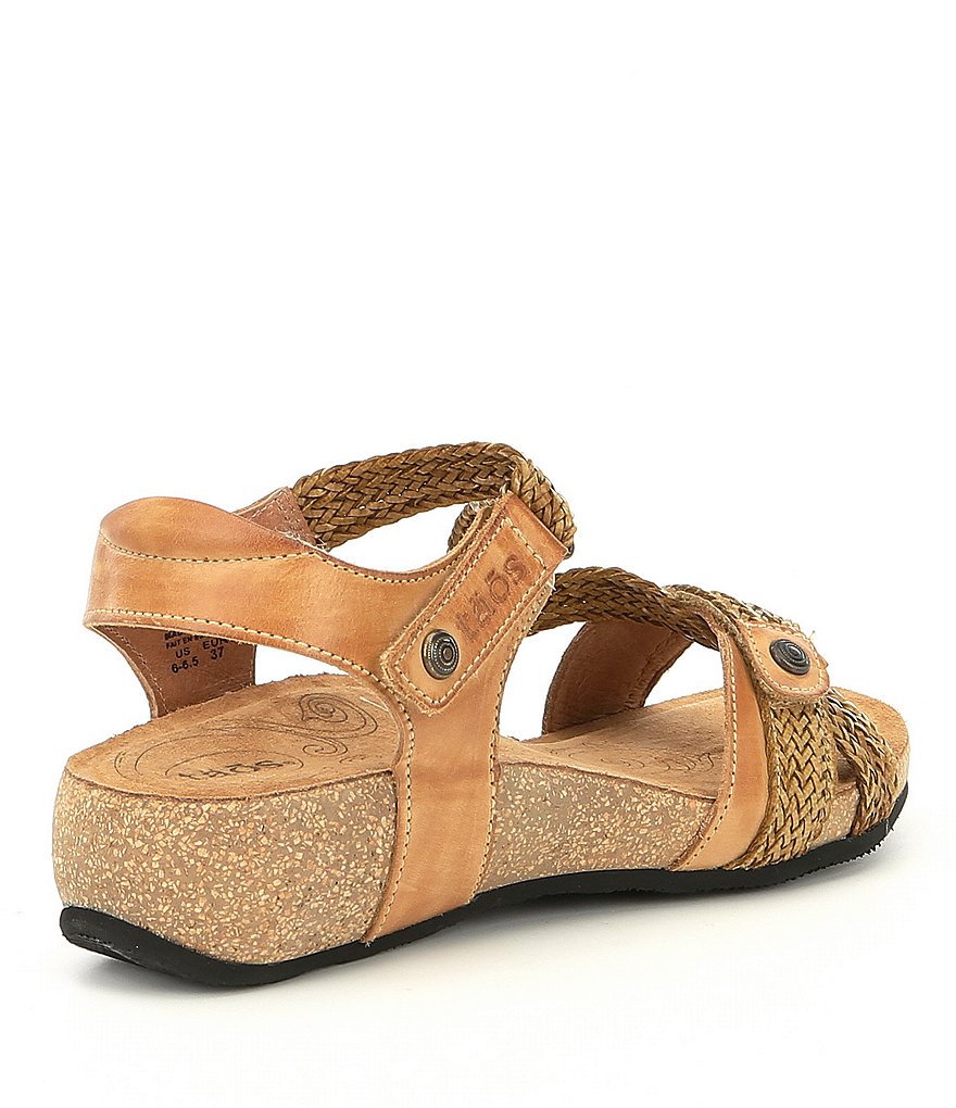 Taos Footwear Trulie Woven Leather Sandals