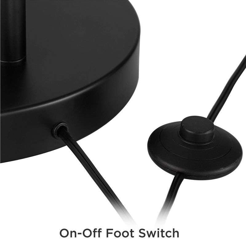 360 Lighting Cora Black Arc Floor Lamp