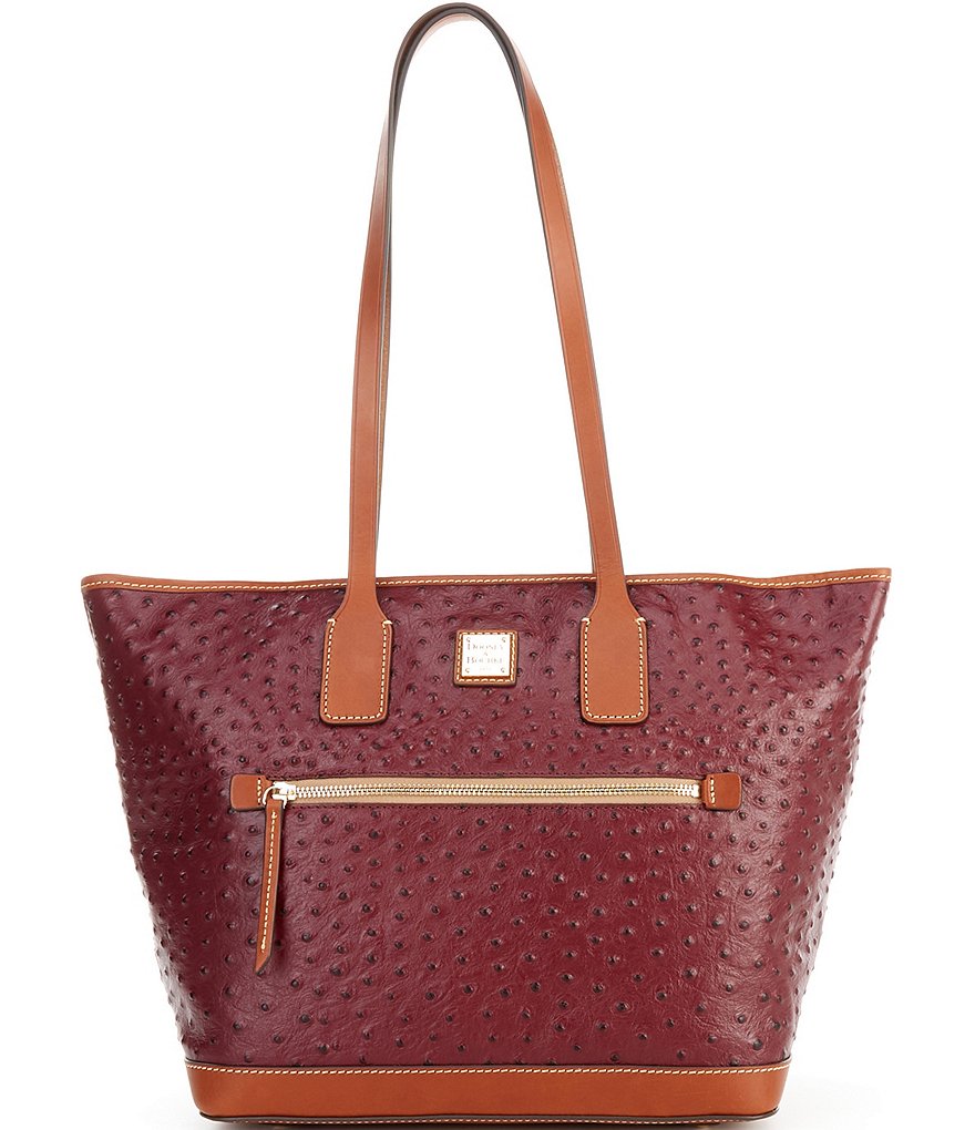 Dooney & Bourke Ostrich Collection Leather Tote Bag