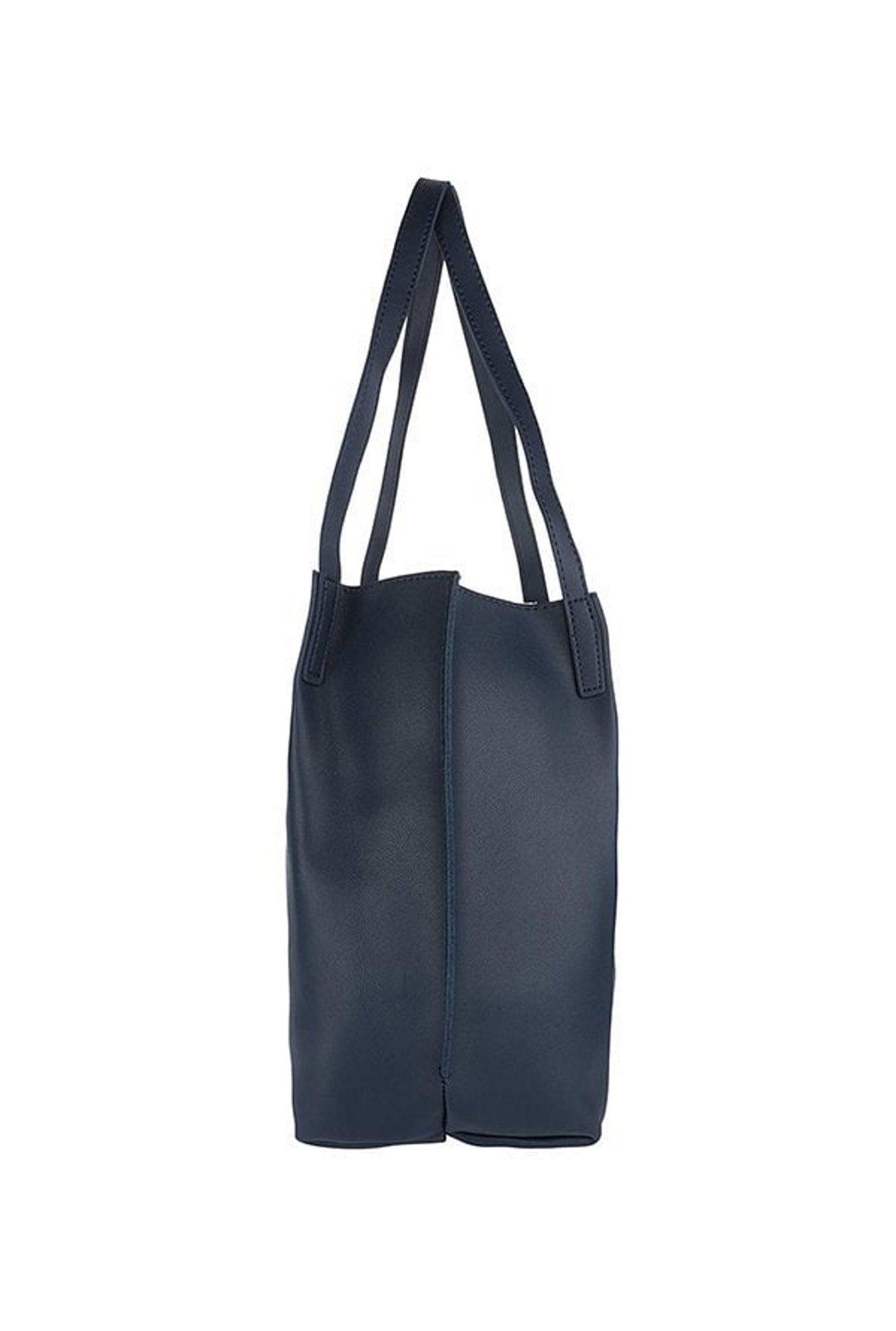 Gio Collection Navy Solid Shoulder Bag with Pouch