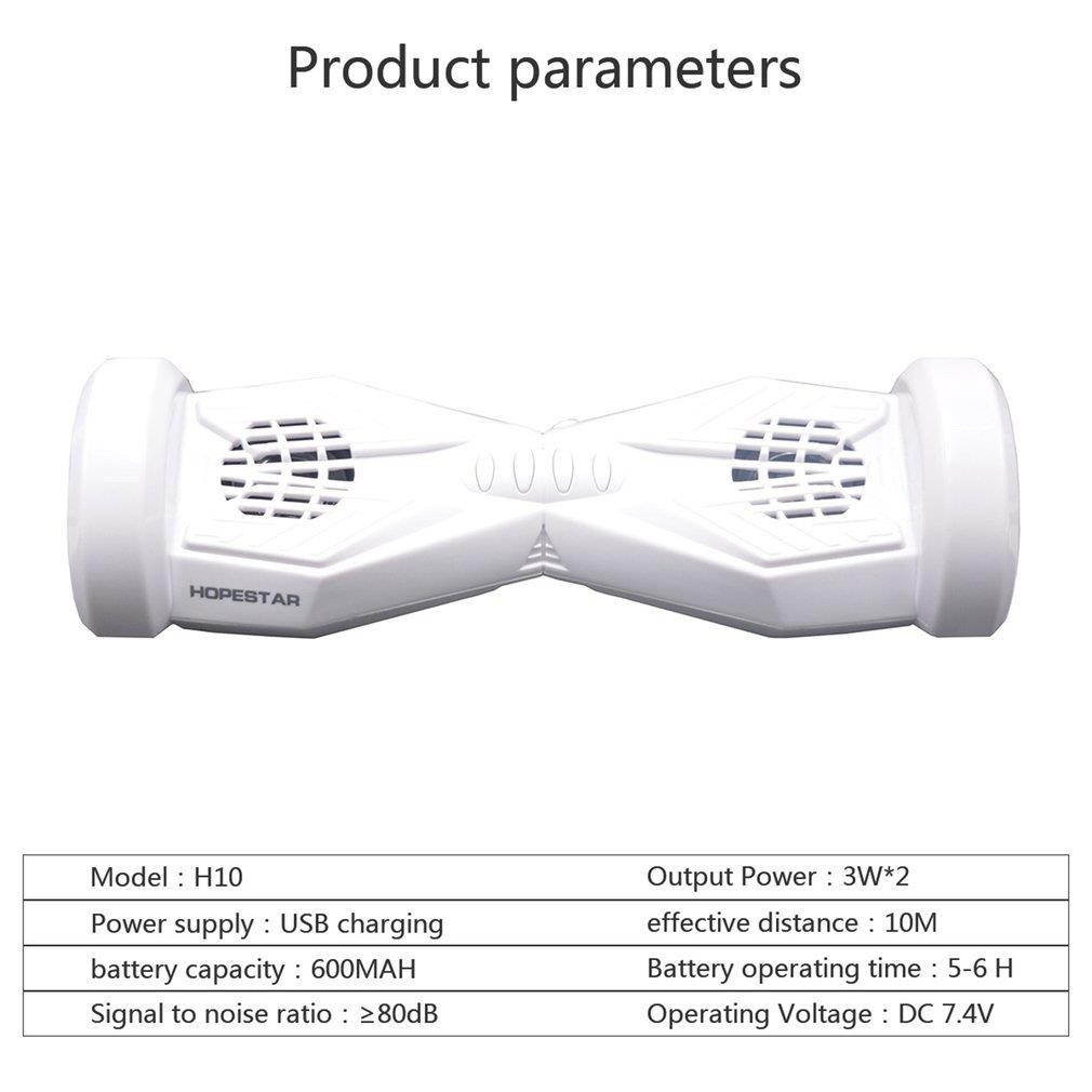 HOPESTAR H10 Self-Balance Scooters Design TF FM Bluetooth Speaker With Mic