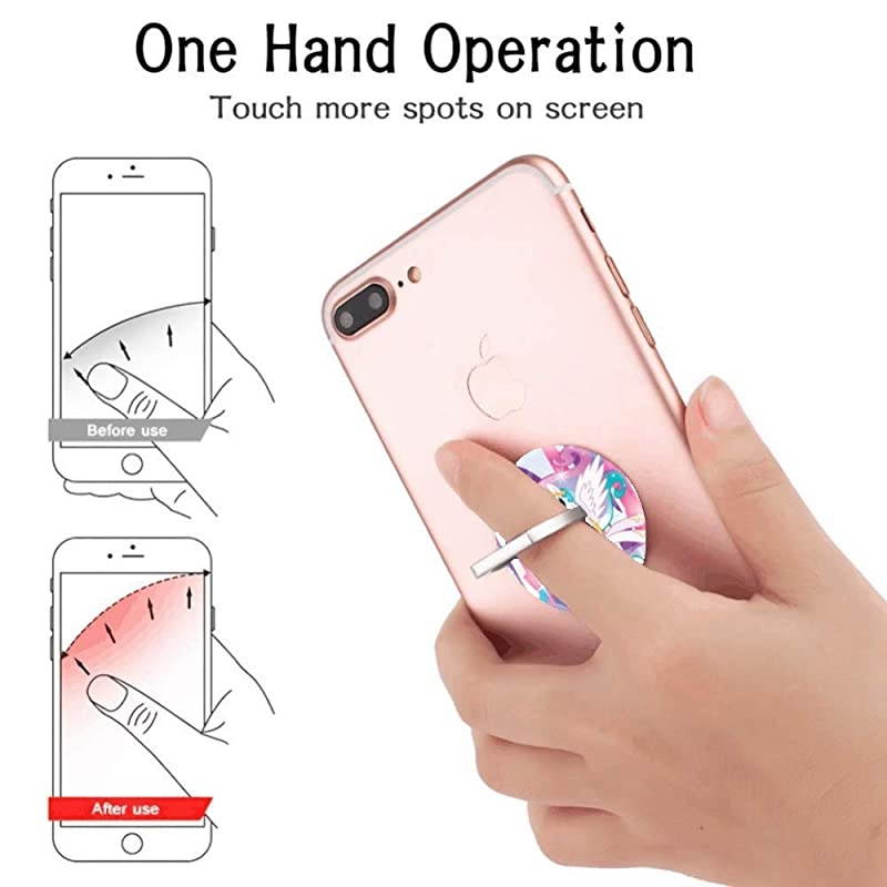 Phone Ring Holder Finger Kickstand360 Degree Rotation Stand Grip with Car Mount Compatible with All Smartphone Princess Celestia My Little Pony