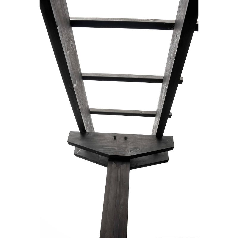 7.5' Wildwood Two Post Cedar Arbor Black - Vita