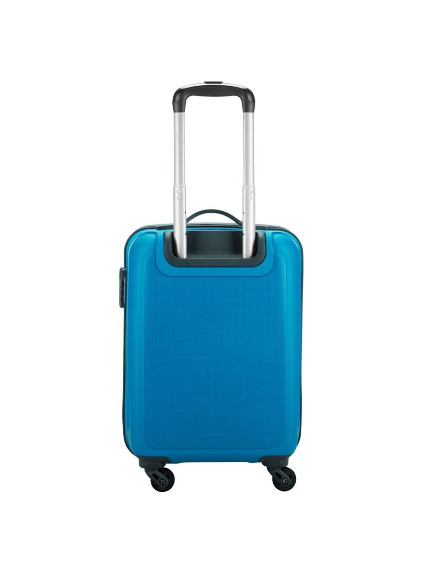 Aristocrat Dual Edge Blue Printed Hard Cabin Trolley Bag - 23 cm