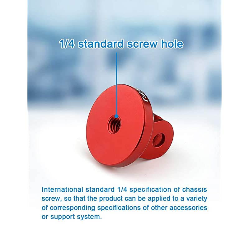 Mount AluminumAdapter Attachment Bolt Adapter for Monopod Mount with Aluminum CNC Thumbscrew Compatible Action Camera gopro Hero 8 Mount DJI OSMO RED