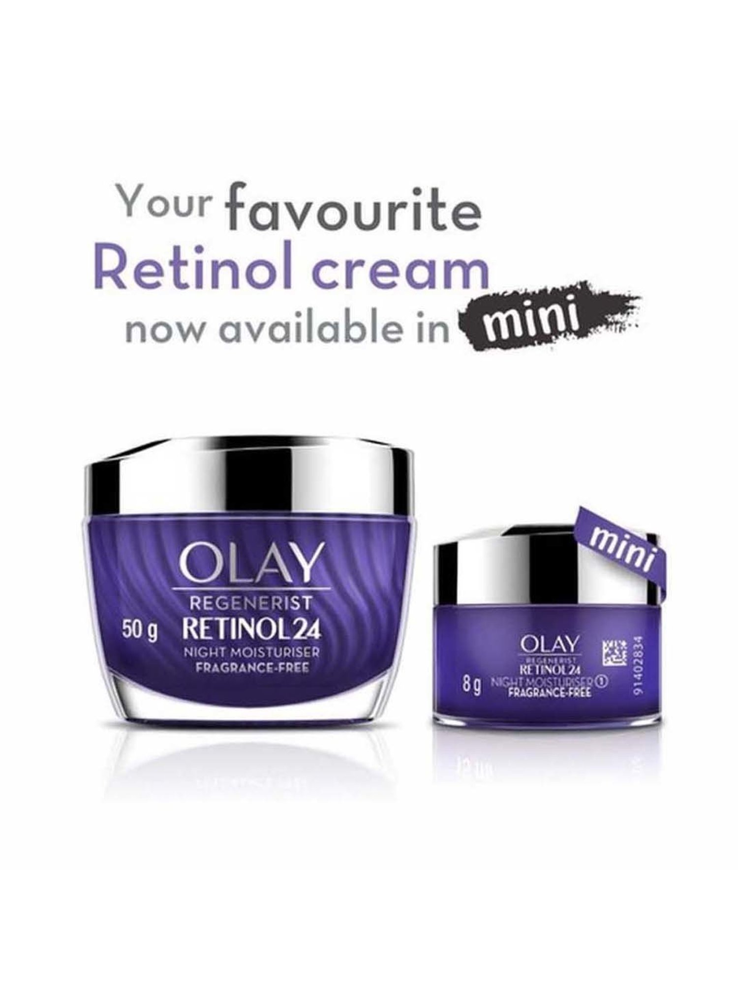 Olay Night Cream Mini Regenerist Retinol 24 Moisturiser - 8 gm