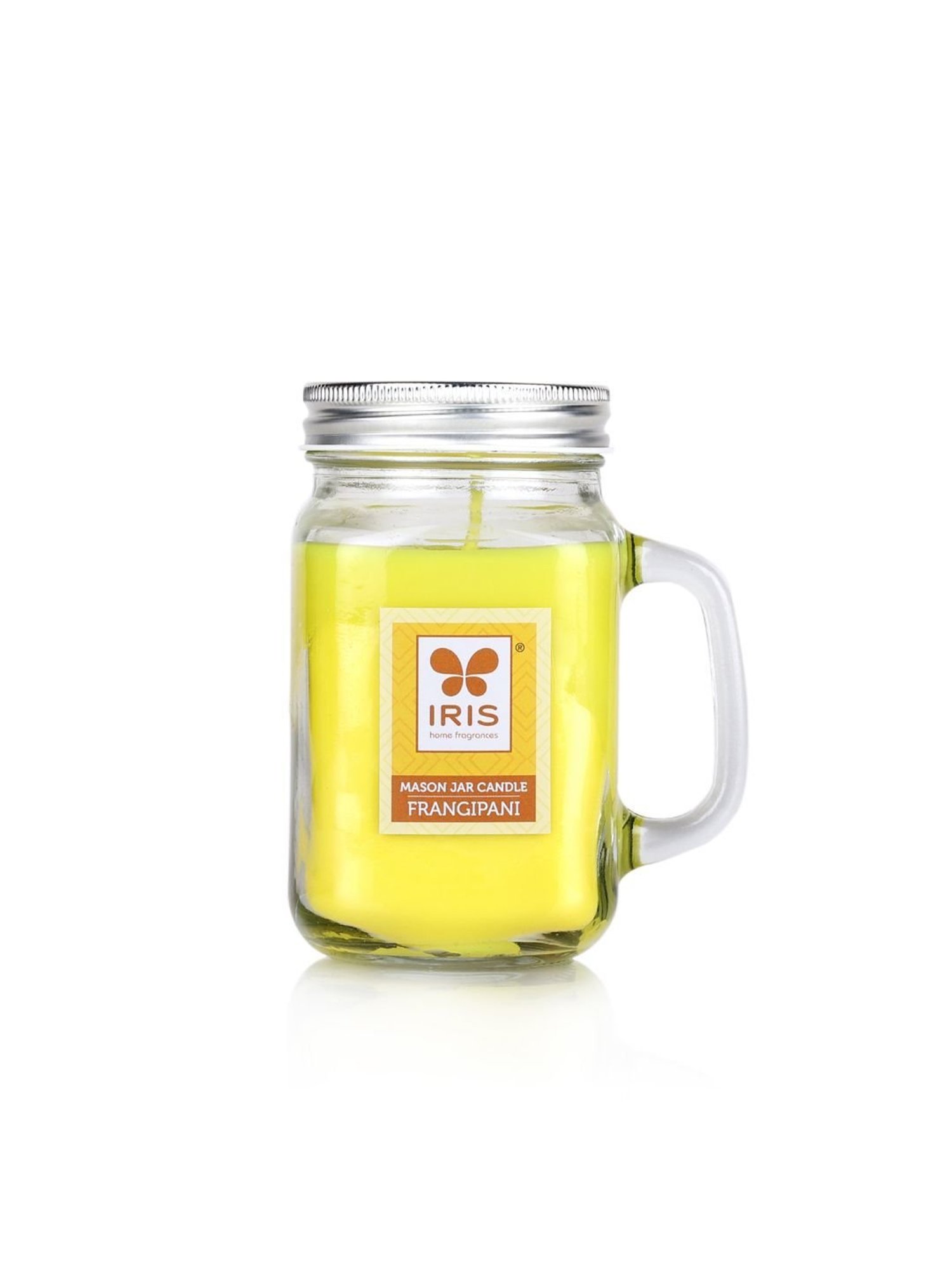 IRIS Yellow Frangipani Mason Jar Scented Candles