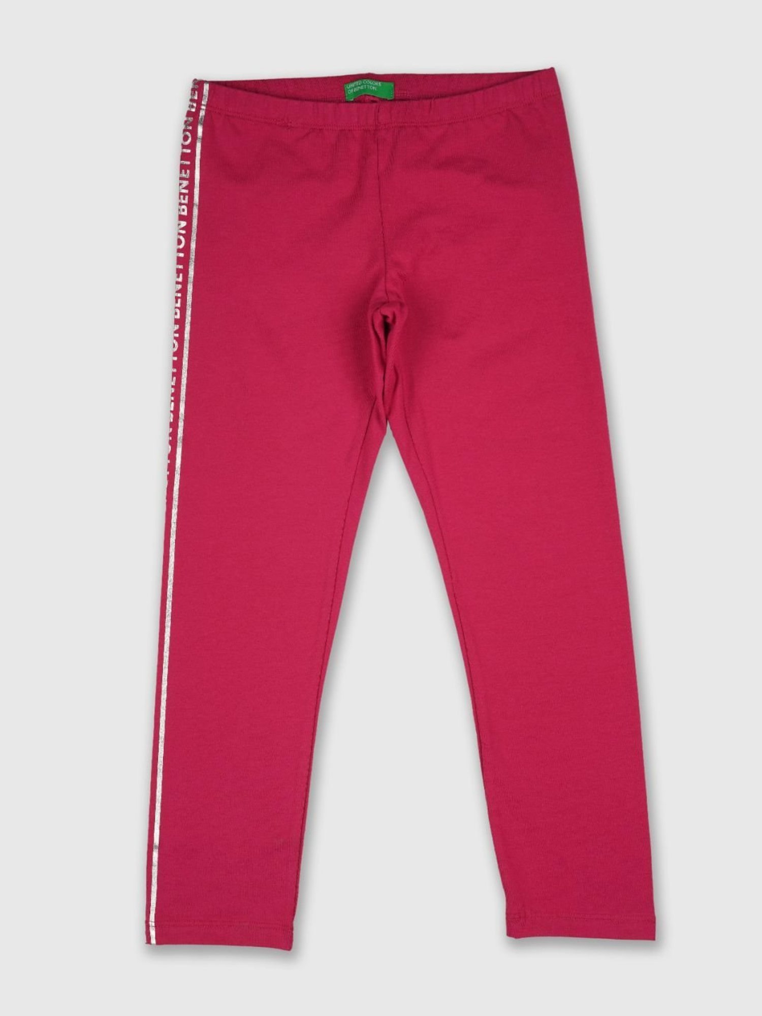 United Colors of Benetton Girls Pink Mid Rise Leggings