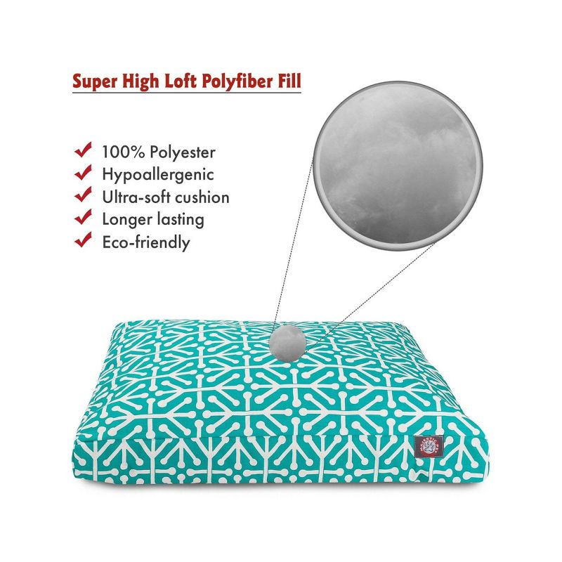 Majestic Pet Aruba Rectangle Dog Bed - Pacific - Medium