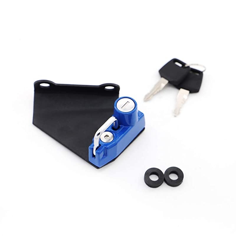 Motorcycle Helmet Lock Anti-Theft Helmet Security Locks Compatible with YZF-R1/M 2015-Newer, YZF-R6 2017-Newer-Blue