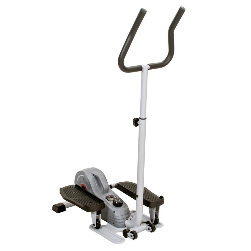 Sunny Health & Fitness Magnetic Standing Elliptical Machine with Handlebars