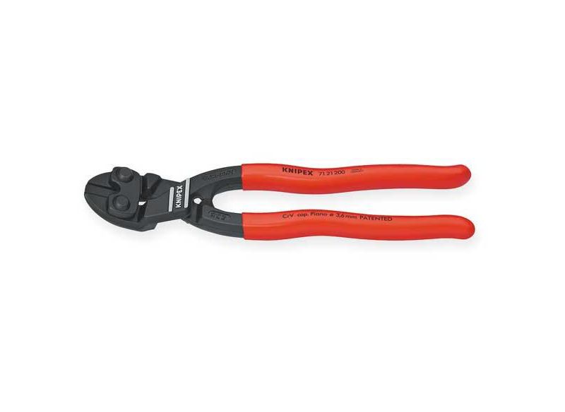 KNIPEX 71 21 200 SBA Mini Bolt Cutter,Steel,8 In. L