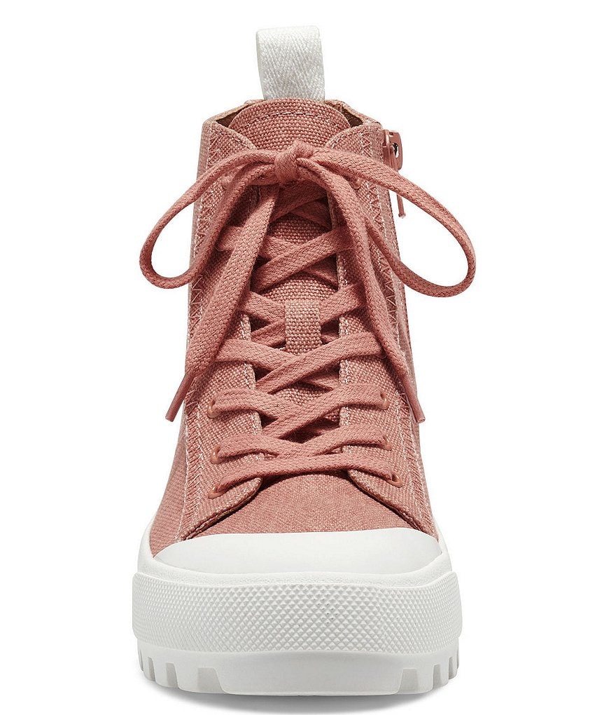 Lucky Brand Eisley High Top Lugged Canvas Lug Sole Sneakers