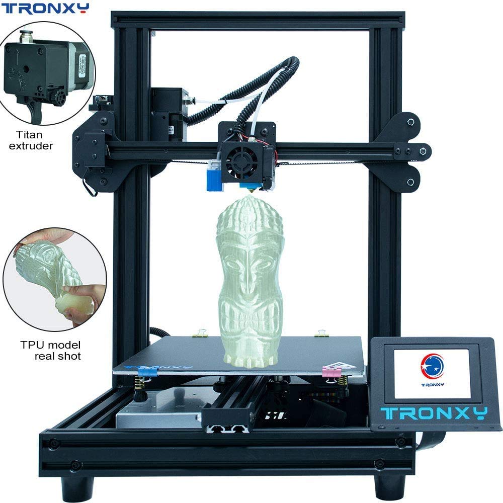 2020 New XY-2 PRO 3D Printer Upgraded High precision 3D Printer Full Color Touch Screen Auto Leveling Continuation Print of TRONXY XY-2 PRO