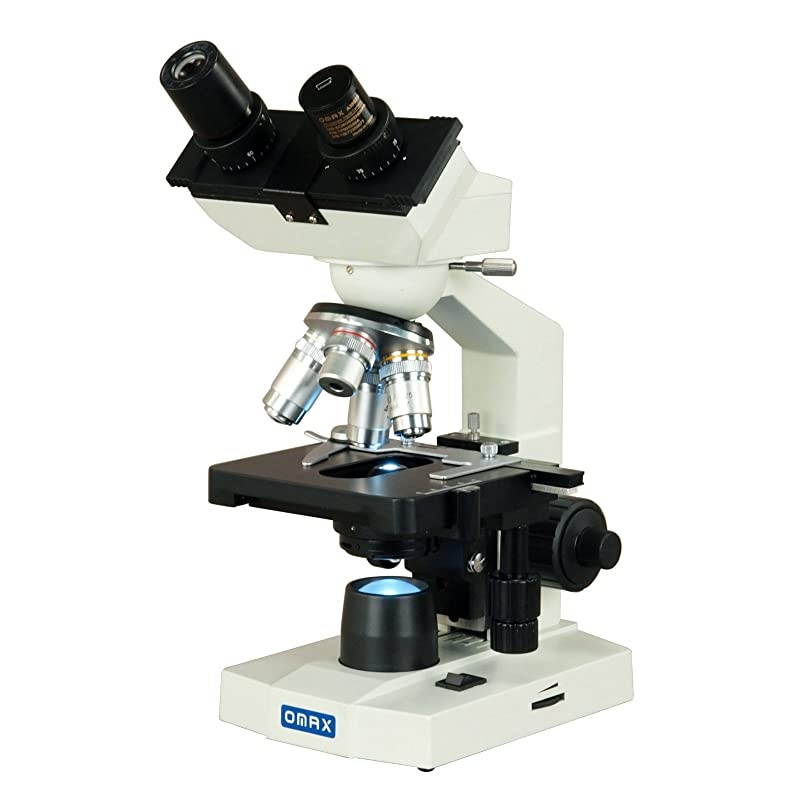 40-2500X LED Digital Binocular Compound Microscope 1.3MP Camera + Blank Slides + Covers + Lens Paper
