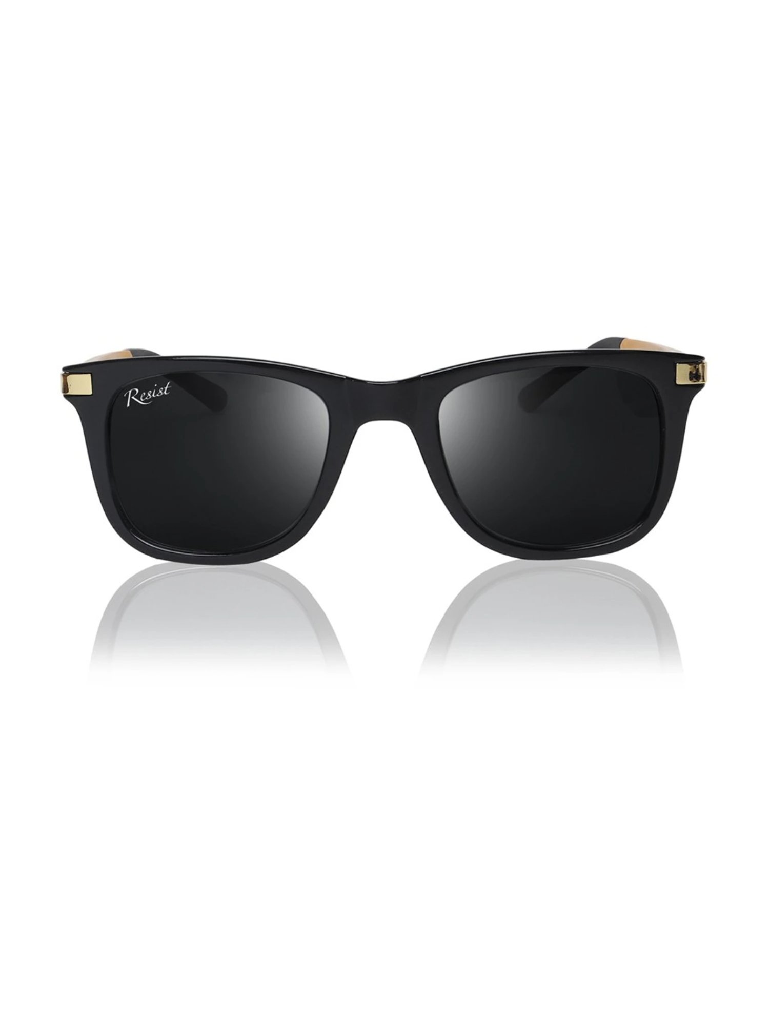 Resist Eyewear Black UV Protection Unisex Sunglasses