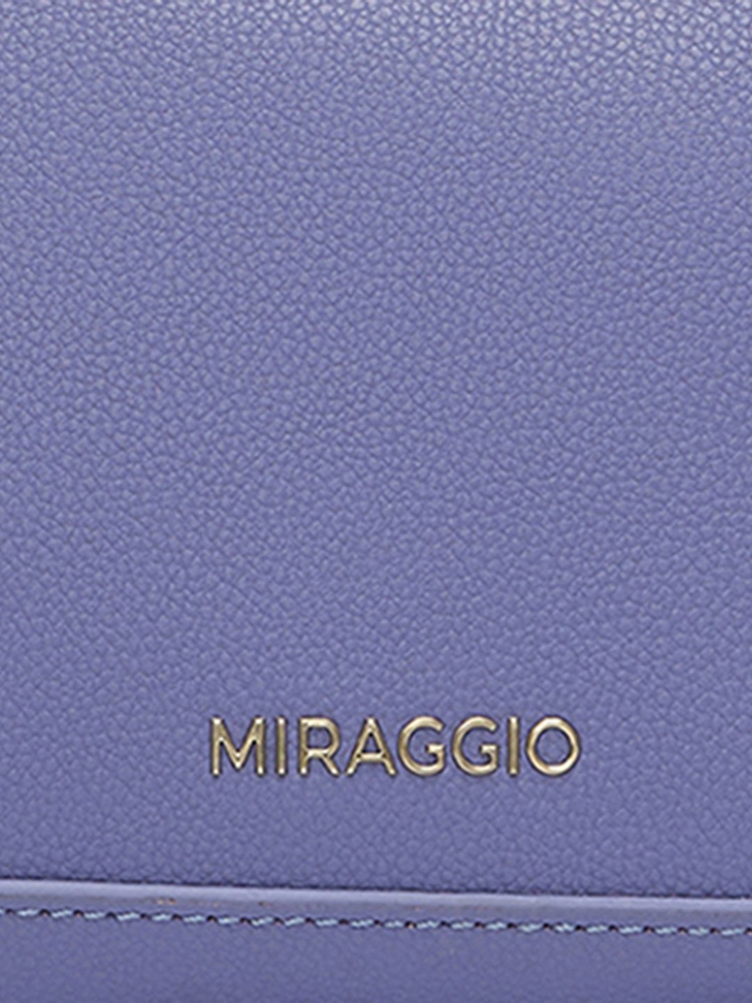 Miraggio Freya Purple Solid Small Shoulder Handbag