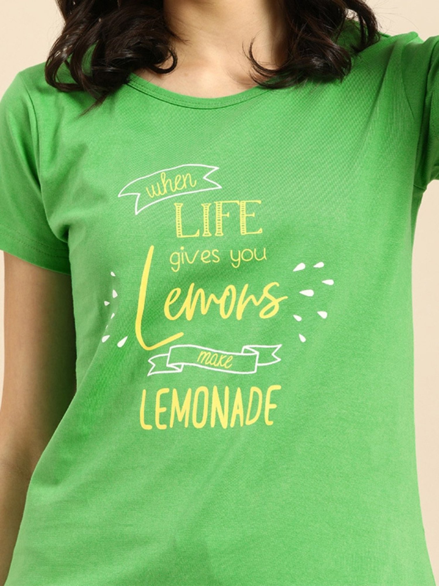 Clt.s Green Printed T-Shirt