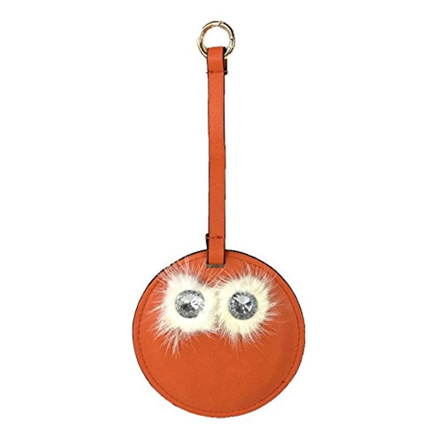 under one sky monster compact mirror charging bag charm power bank, orange
