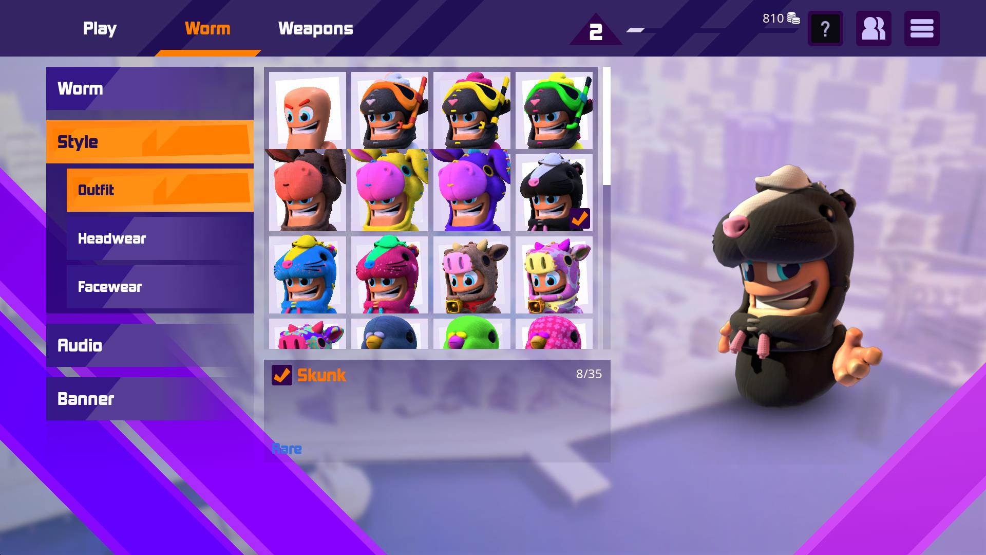 Worms Rumble - New Challenger Pack  [Online Game Code]