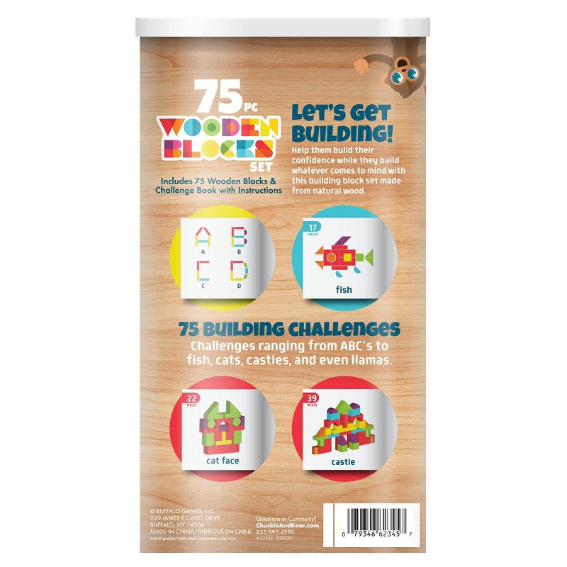 Chuckle & Roar Wood Block Set - 75pc