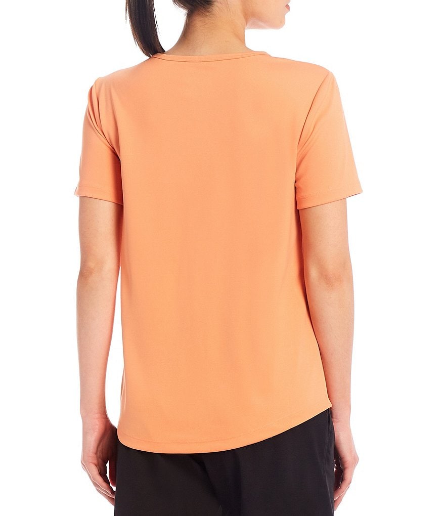 IBKUL Solid Long Sleeve Mock Neck Top