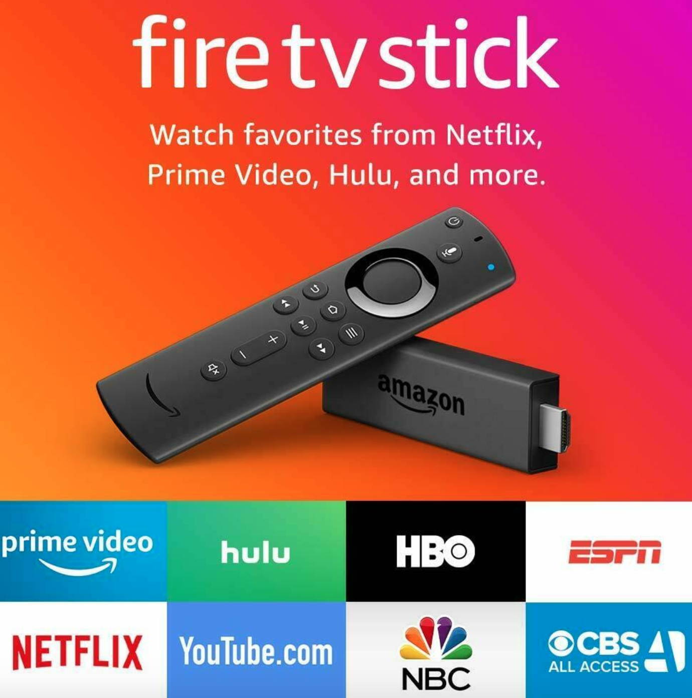 Amazon Fire TV Stick 2019 w/New Gen Alexa Remote