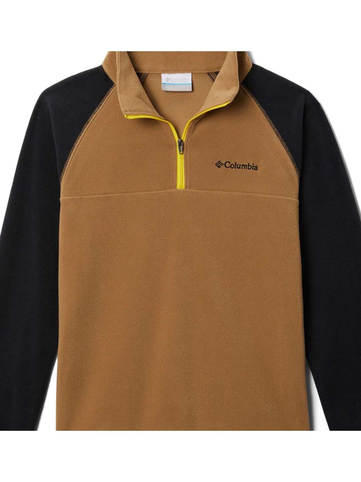 Columbia Kids Glacial Brown & Black Color Block Full Sleeves Jacket