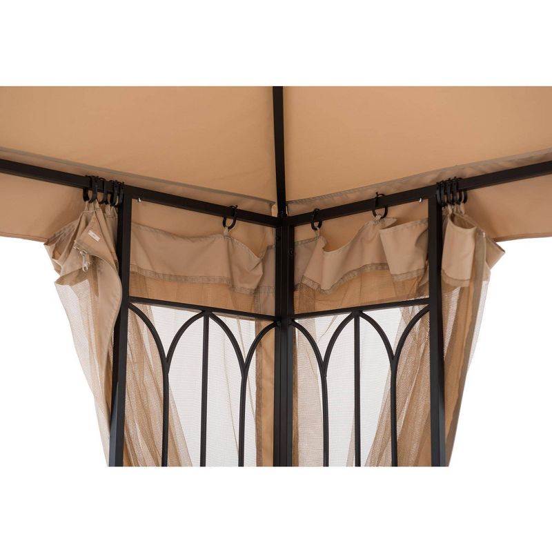 8.5' Elysium Attached Louvered Pergola - Vita