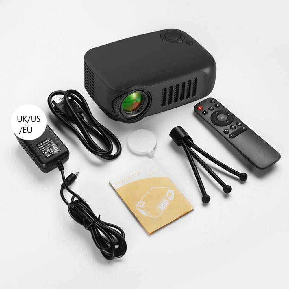 A2000 Mini Portable LED Projector Home Theater Cinema USB HDMI AV SD 1080P HD UK