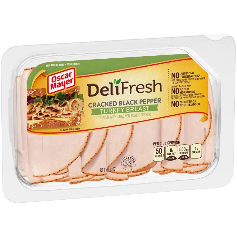Oscar Mayer Deli Fresh Cracked Black Pepper Turkey - 8oz