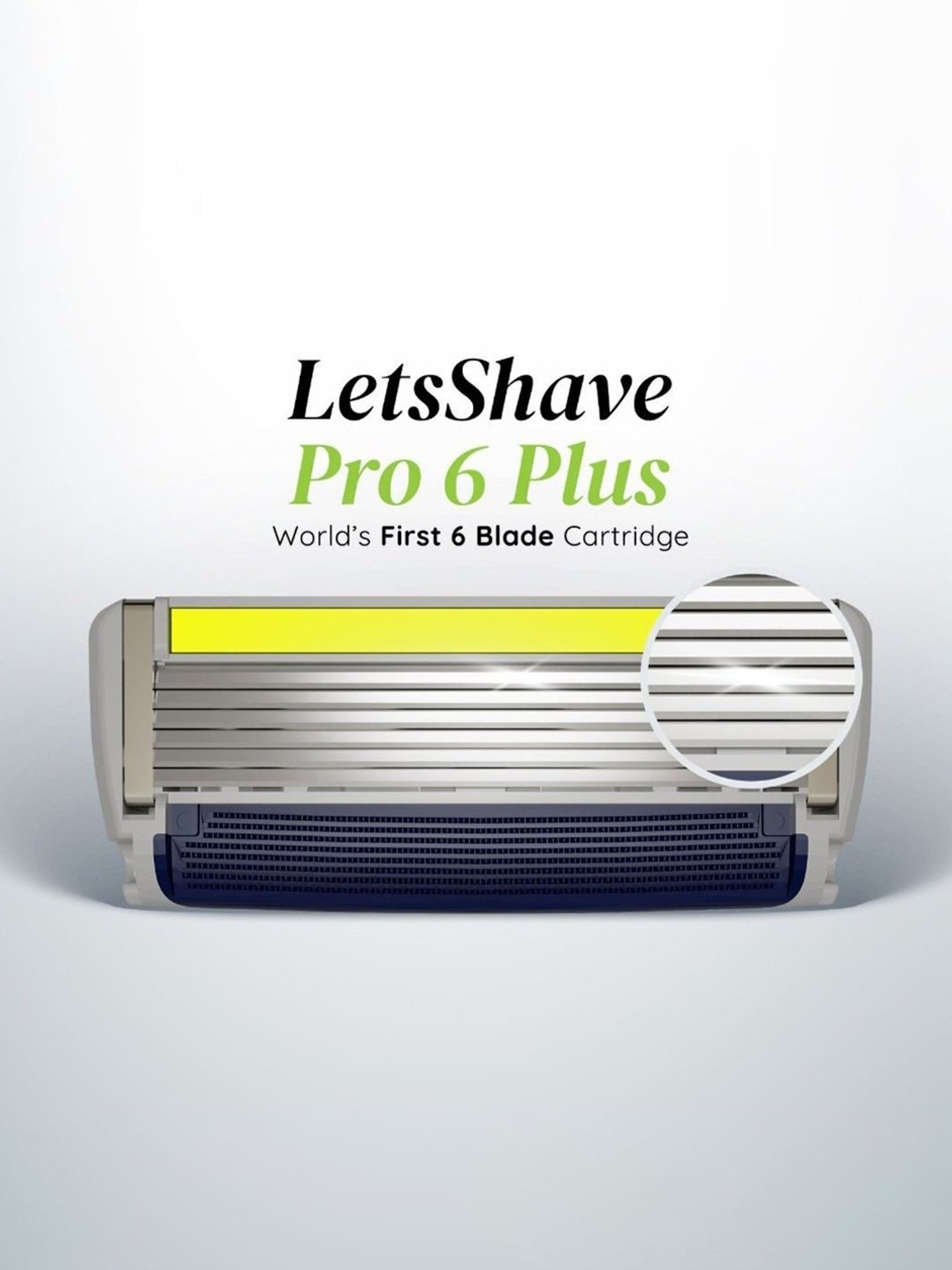 LetsShave Pro 6 Plus Shaving Blades - Pack of 4 (Multicolor)