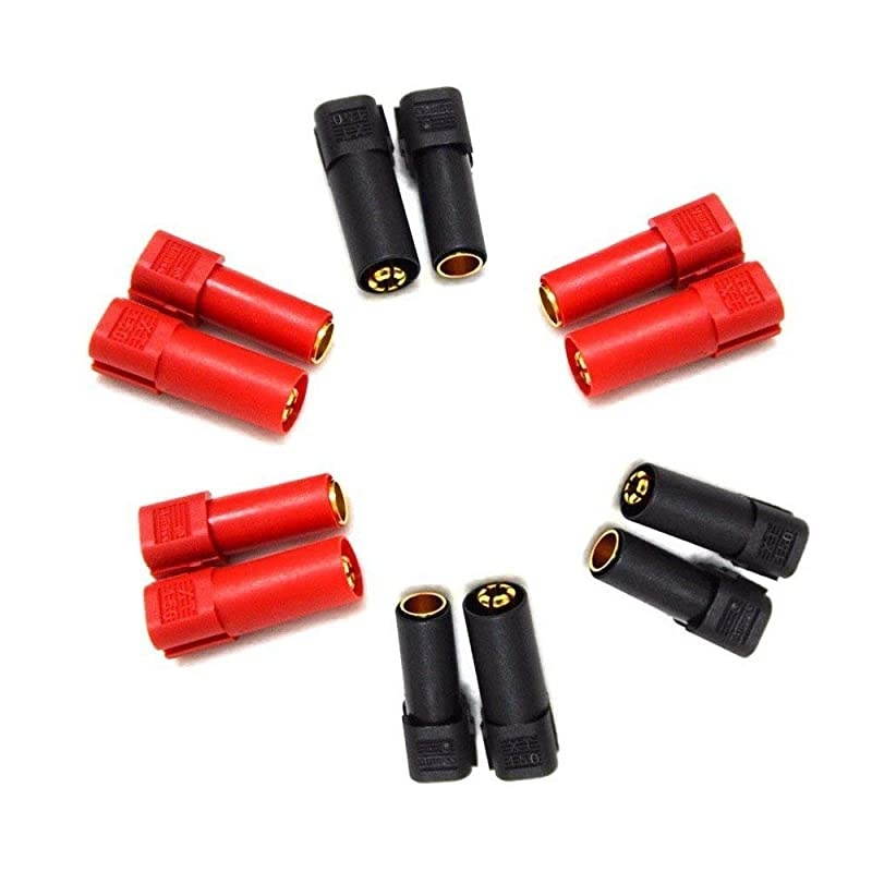 6 Pairs Amass XT150 Connector Adapter Set Female Male Plug 6mm Gold Banana Bullet Plug Connectors RC Lipo Battery ESC Motor