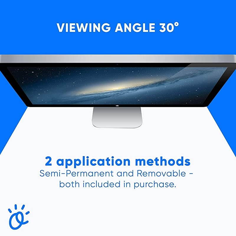 Anti Blue Light Screen Protector with Privacy Filter for Computer MonitorsPC Various Sizes to Protect Eyes Improve Sleep VDU Model 17 338 x 271