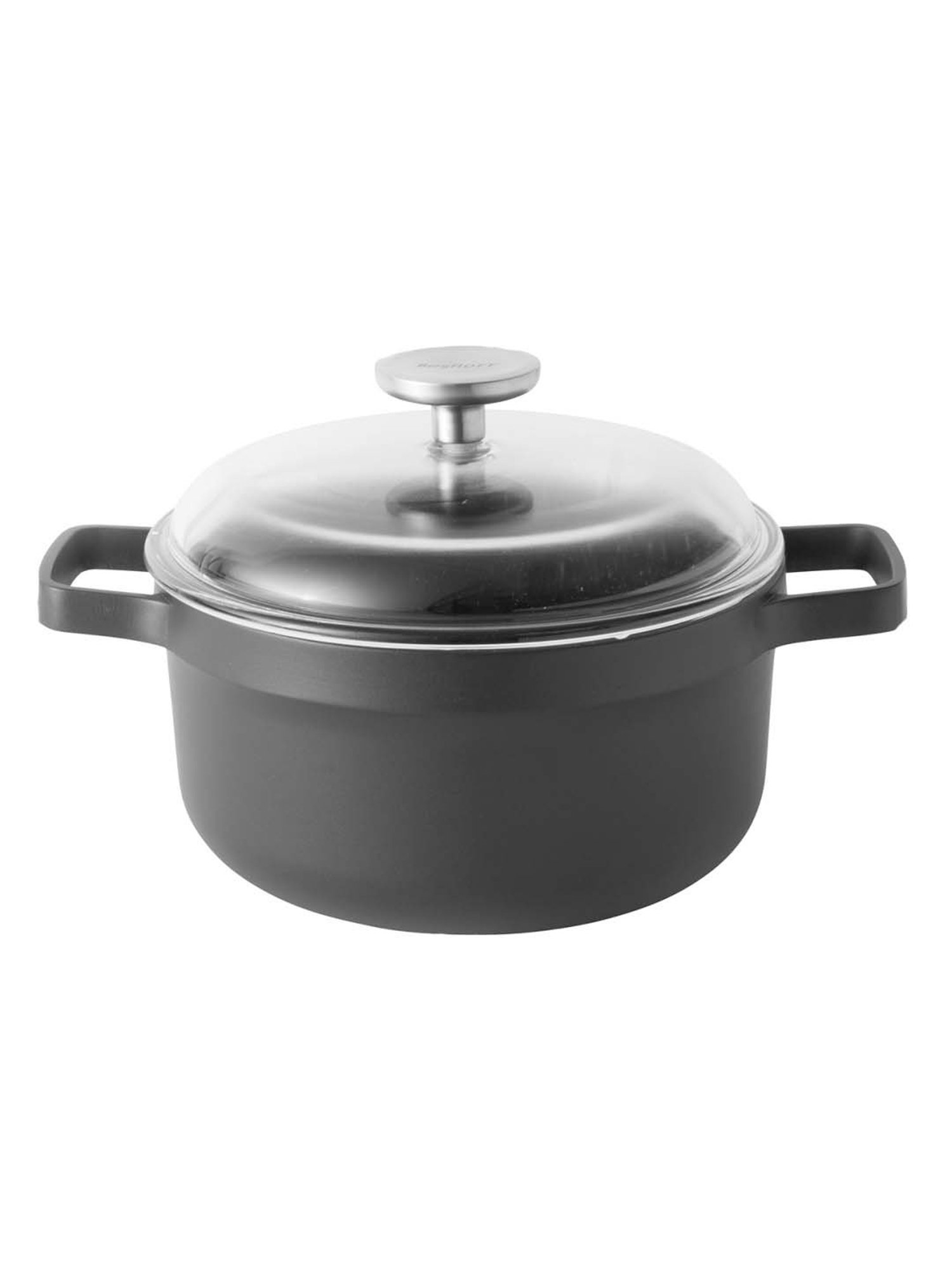 BergHOFF Gem Black Aluminium Casserole with Lid (2800 ml) - Set of 1